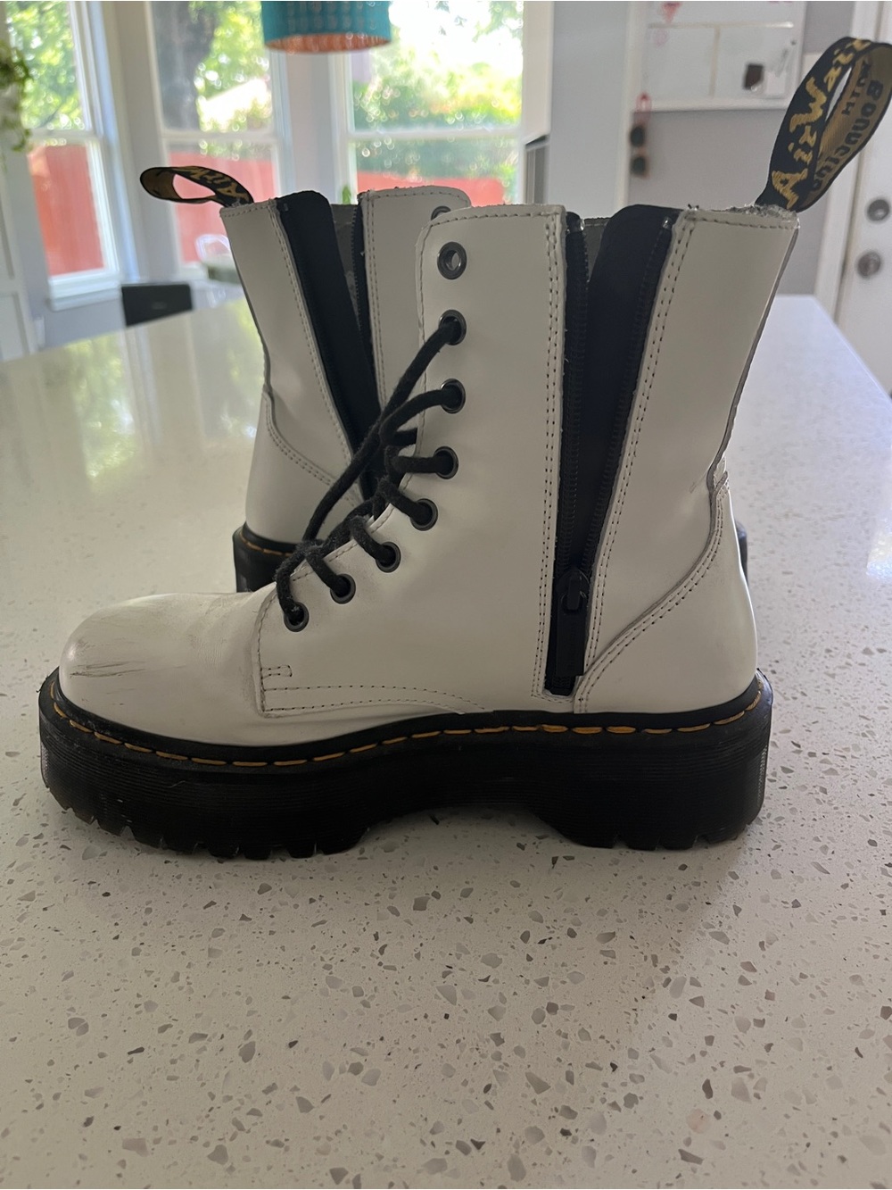 DR. MARTENS JADON BOOT SMOOTH LEATHER PLATFORMS - Picture 5 of 10